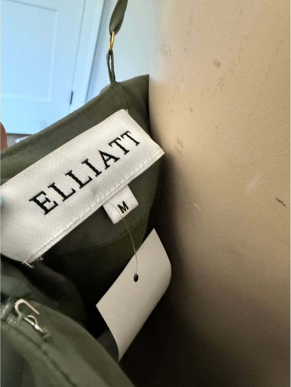 Elliatt Women's Olive Green Maxi Dress with Layered Flowy Design - Picture 7 of 9